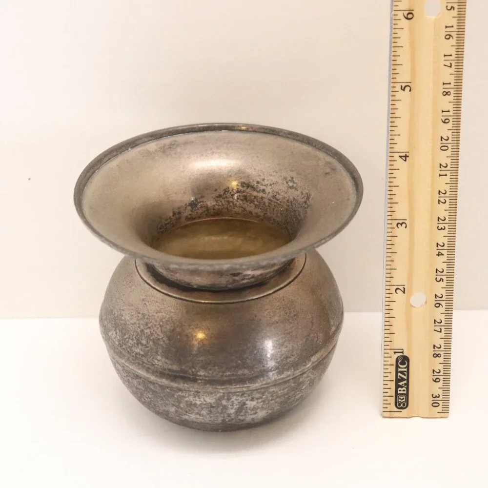 Small Silver-Plated Pot make in India at least 25 years old‎ on the bottom K1